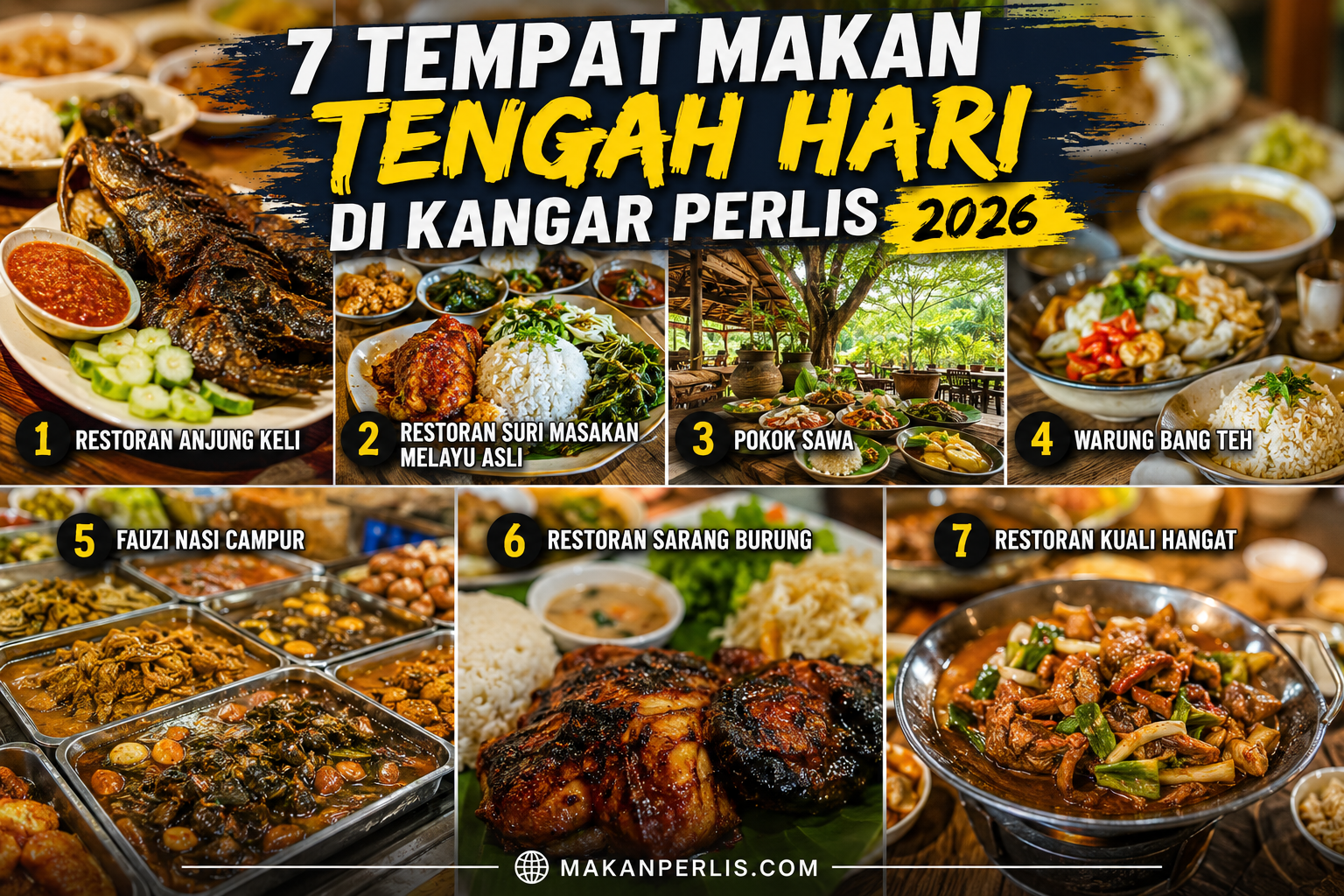 7 TEMPAT MAKAN TENGAH HARI DI KANGAR PERLIS 2026 (MAKAN PERLIS)